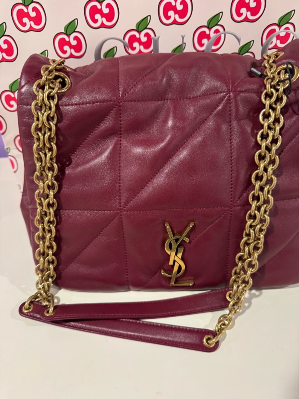 SAINT LAURENT
Medium Jamie Dark Bordeaux Bag - Picture 8 of 12